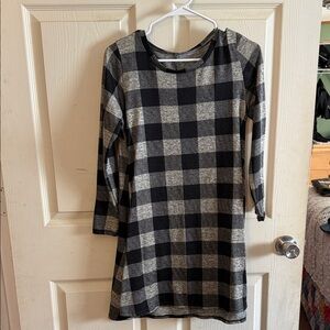 Plaid Long Sleeve Dress/Tunic